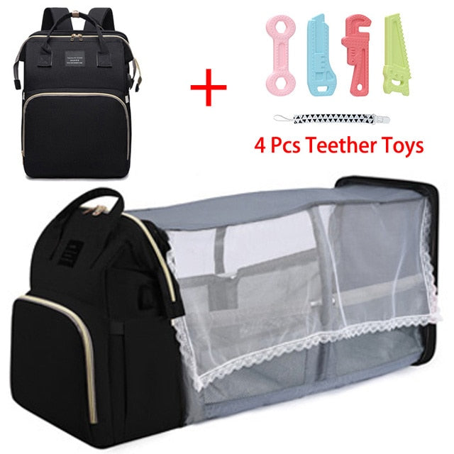 Large Capacity Waterproof Travel Mom Bag, Portable Maternity Bag